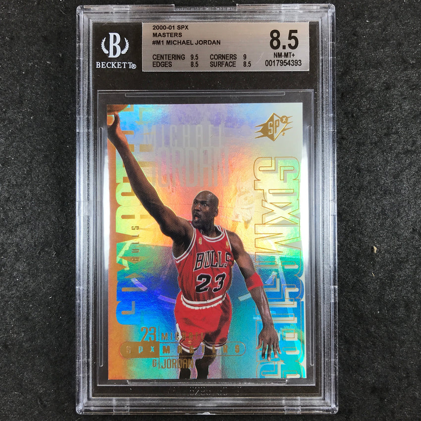 2000-01 SPx MICHAEL JORDAN Masters #M1 BGS 8.5 (393)