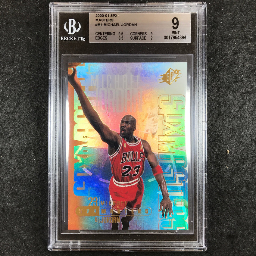 2000-01 SPx MICHAEL JORDAN Masters #M1 BGS 9 (394)