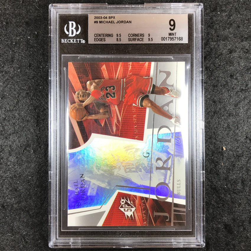 2003-04 SPx MICHAEL JORDAN #9 BGS 9 (168)