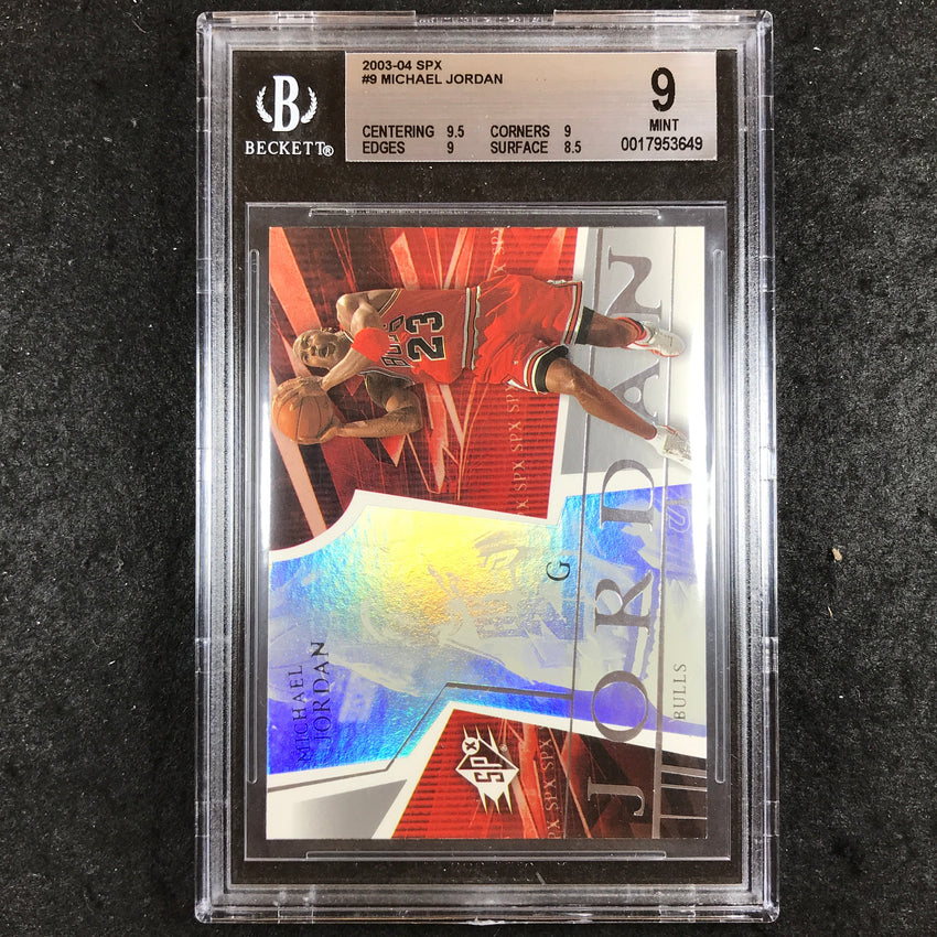 2003-04 SPx MICHAEL JORDAN #9 BGS 9 (649)