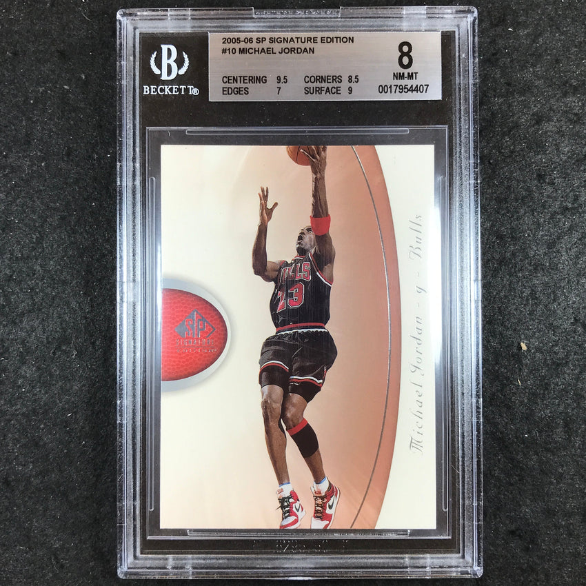 2005-06 SP Signature Edition MICHAEL JORDAN #10 BGS 8 (407)