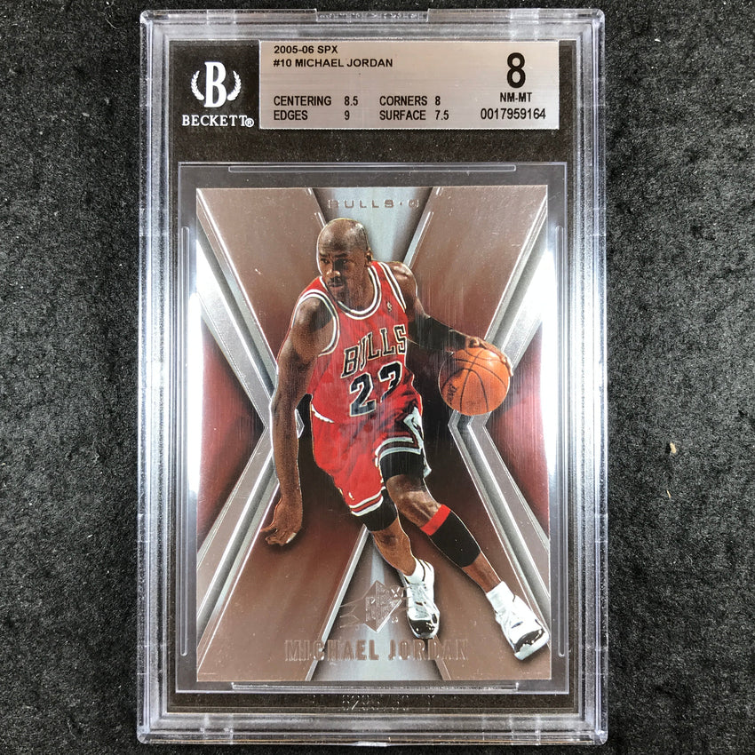 2005-06 SPx MICHAEL JORDAN #10 BGS 8 (164)