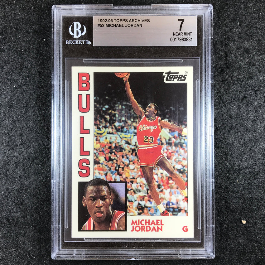 1992-93 Topps Archives MICHAEL JORDAN #52 BGS 7 (831)