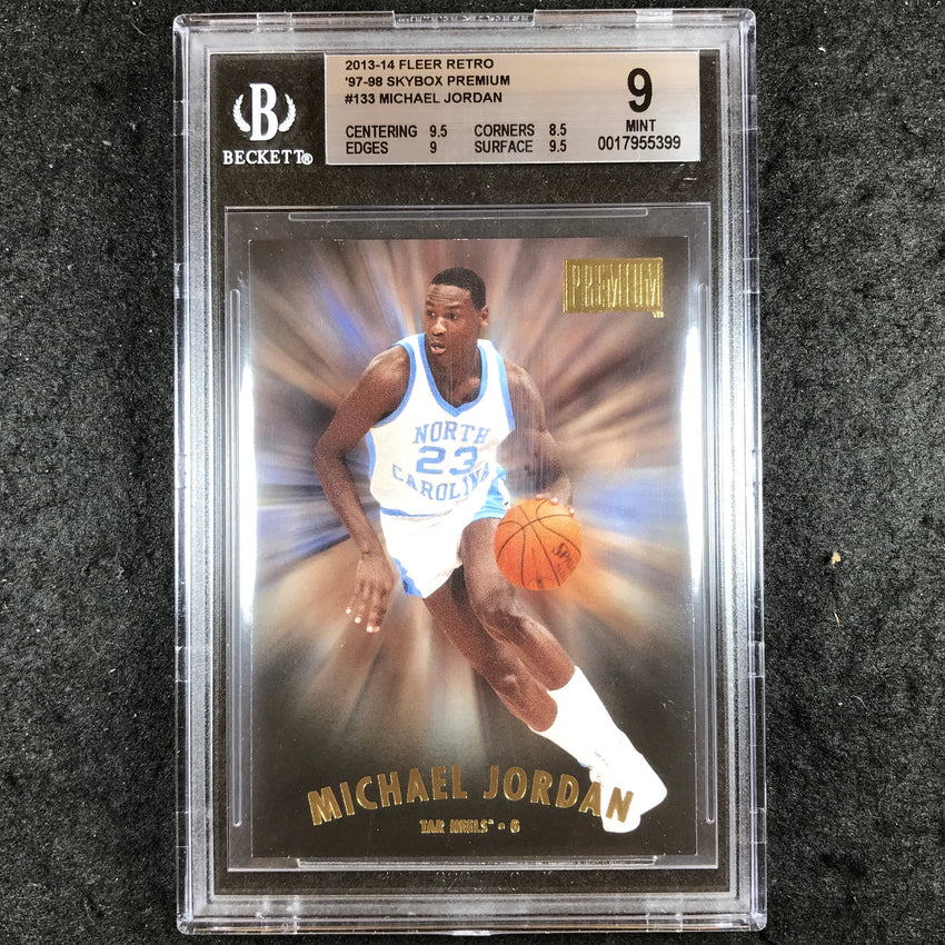 2013-14 Fleer Retro MICHAEL JORDAN '97-98 Skybox Premium #133 BGS 9 (399)