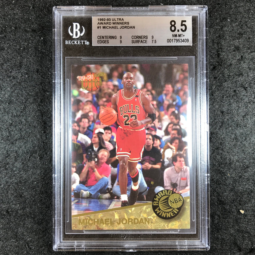 1992-93 Fleer Ultra MICHAEL JORDAN Award Winners #1 BGS 8.5 (409)