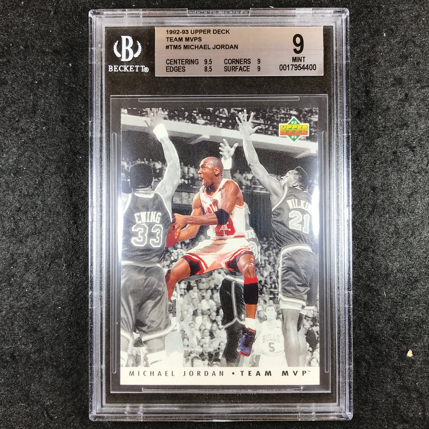 1992-93 Upper Deck MICHAEL JORDAN Team MVPs #TM5 BGS 9 (400)