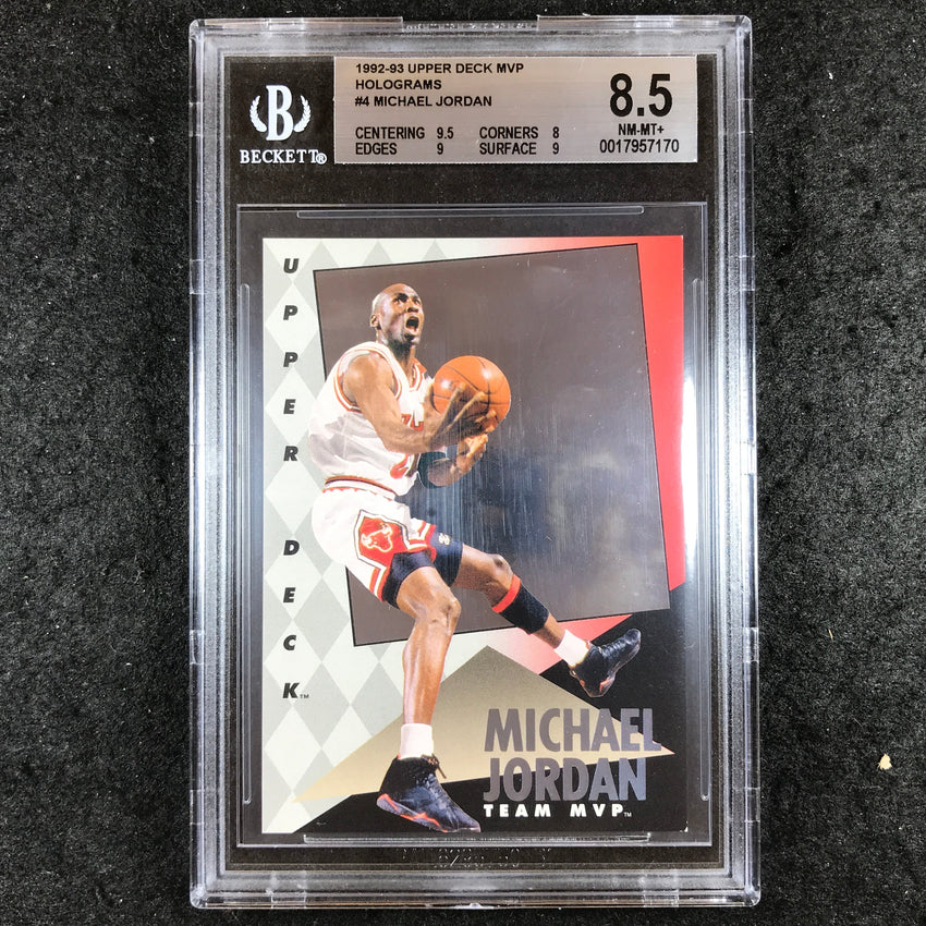 1992-93 Upper Deck MVP MICHAEL JORDAN Team MVP Holograms #4 BGS 8.5 (170)