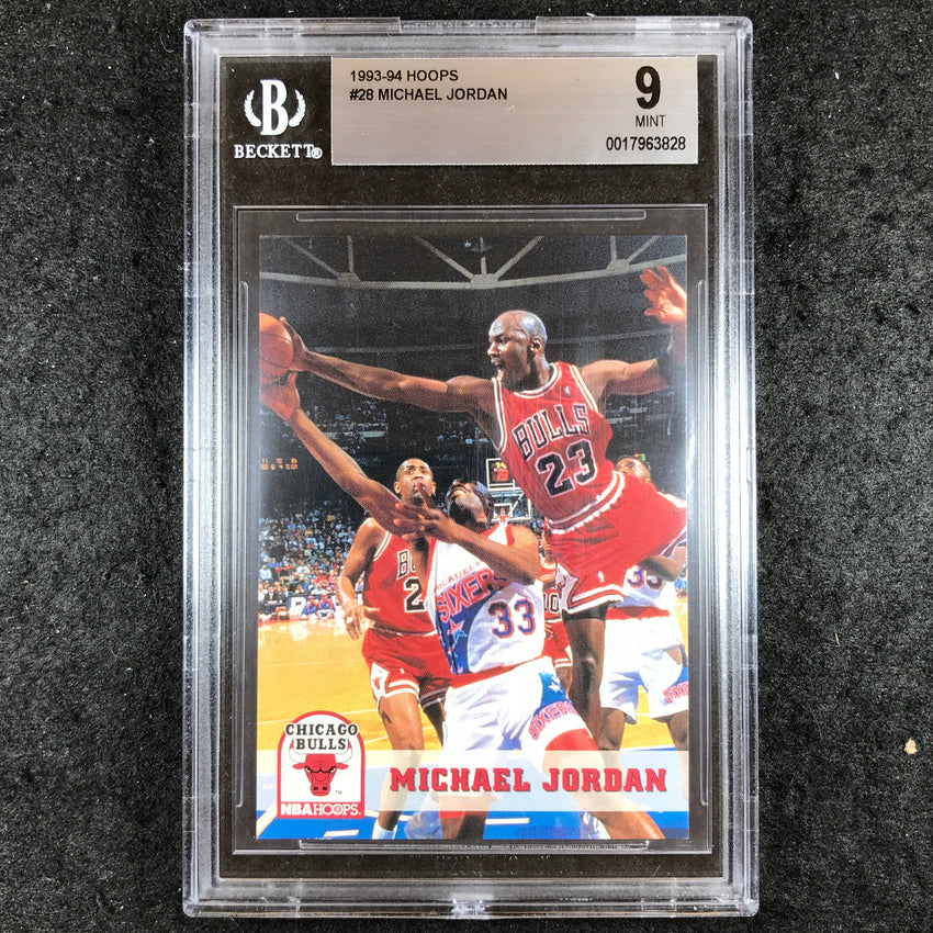 1993-94 Hoops MICHAEL JORDAN #28 BGS 9 (828)
