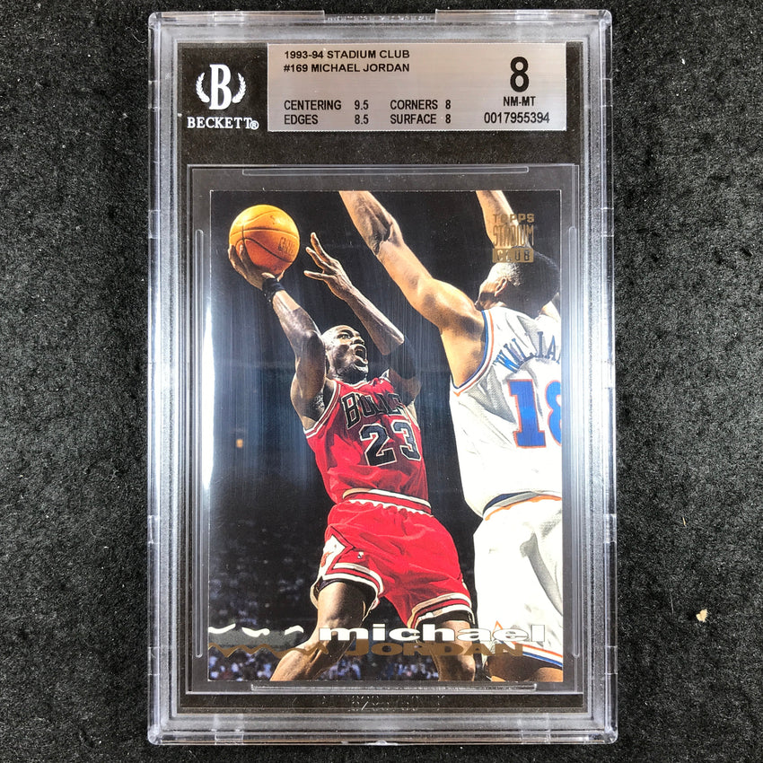 1993-94 Stadium Club MICHAEL JORDAN #169 BGS 8 (394)
