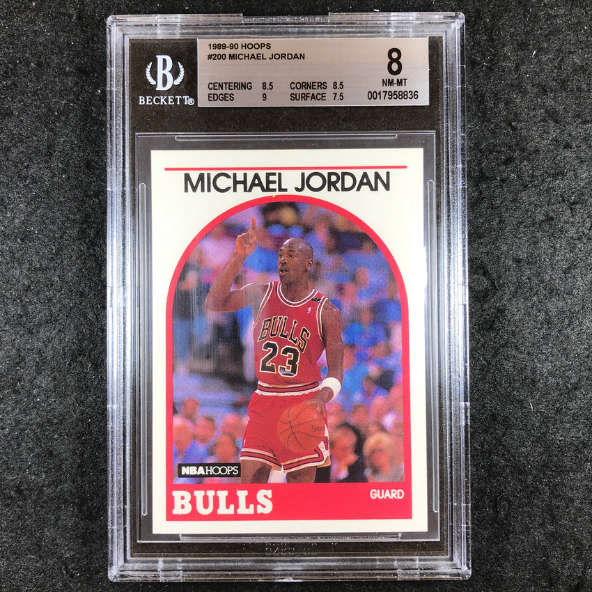 1989-90 Hoops MICHAEL JORDAN #200 BGS 8 (836)
