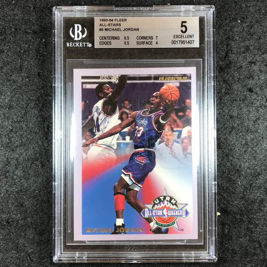 1993-94 Fleer MICHAEL JORDAN All-Stars #5 BGS 5 (407)