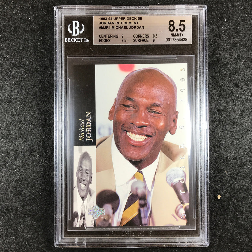 1993-94 Upper Deck SE MICHAEL JORDAN Jordan Retirement #MJR1 BGS 8.5 (439)