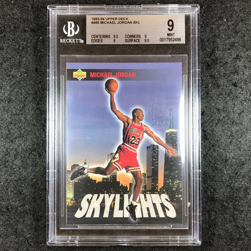 1993-94 Upper Deck MICHAEL JORDAN Skylights #466 BGS 9 (495)