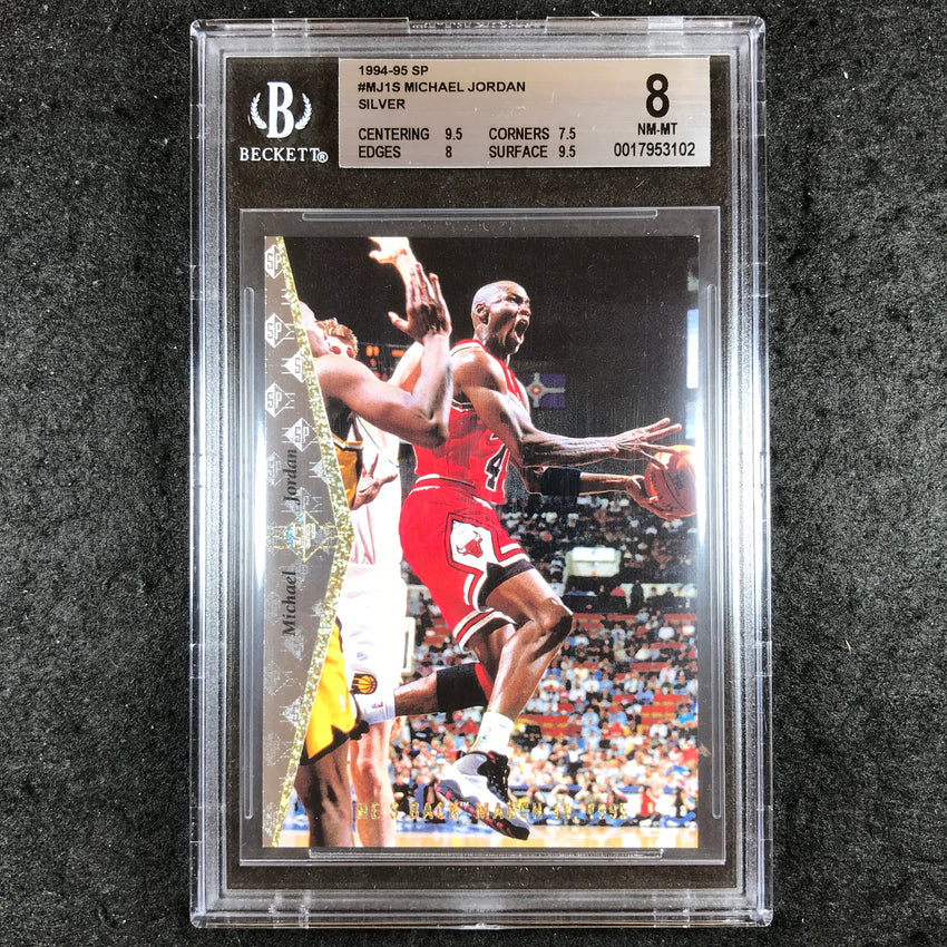 1994-95 SP MICHAEL JORDAN Silver #MJ1S BGS 8 (102)