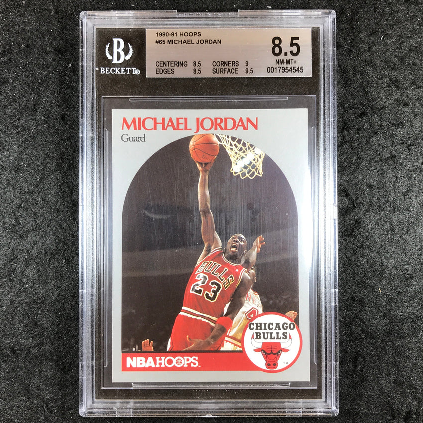 1990-91 Hoops MICHAEL JORDAN #65 BGS 8.5 (545)