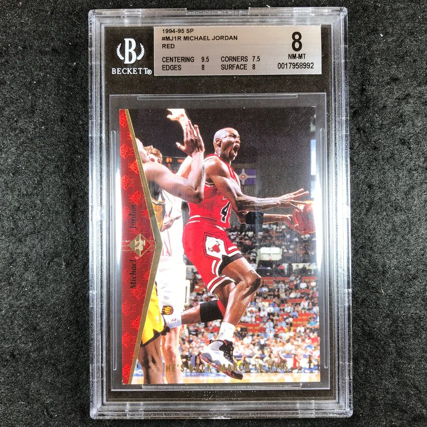 1994-95 SP MICHAEL JORDAN Red #MJ1R BGS 8 (992)
