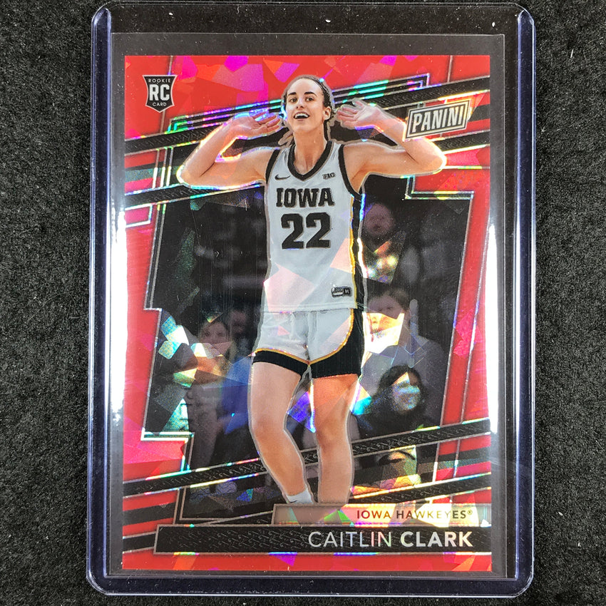 2024 Panini National VIP CAITLIN CLARK Rookie Base Red Sparkle 115/149 #1