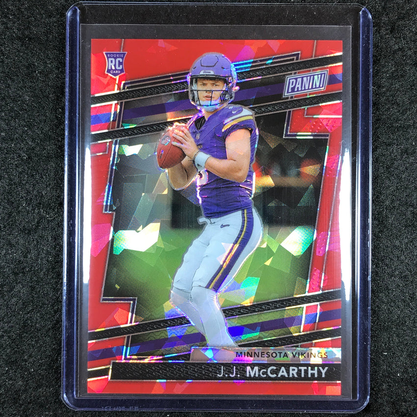 2024 Panini National VIP J.J. MCCARTHY Rookies Red Sparkle 149/149 #RC16