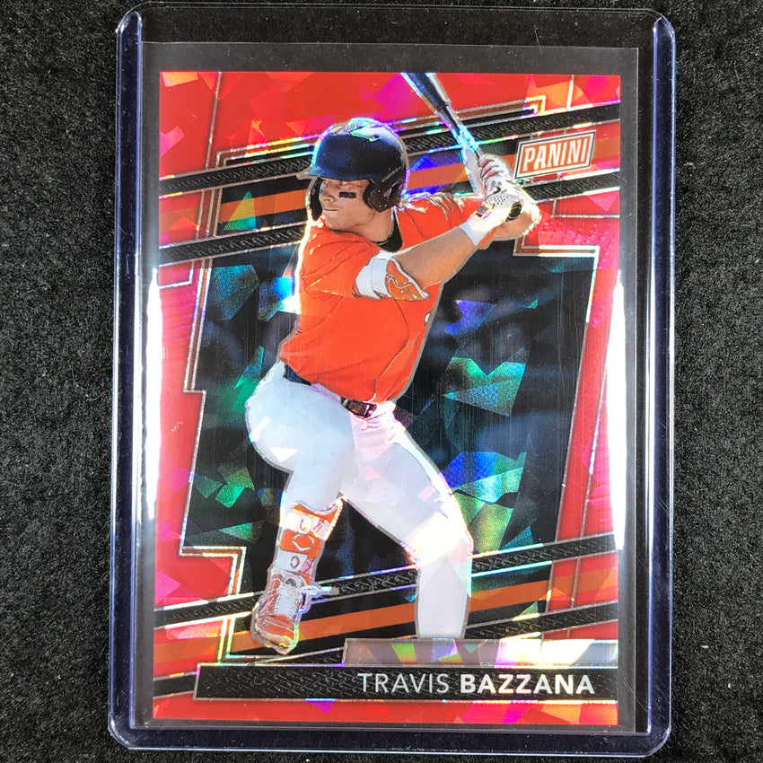 2024 Panini National VIP TRAVIS BAZZANA Prospects Red Sparkle 69/149 #RP9