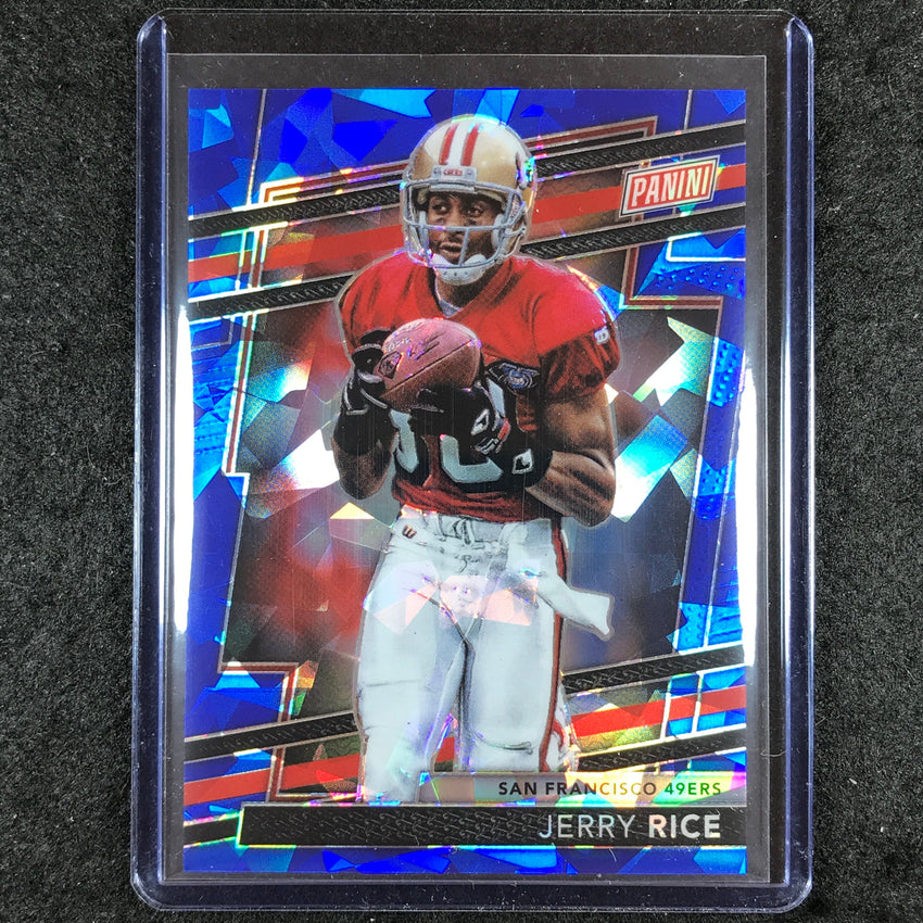 2024 Panini National VIP JERRY RICE Base Blue Sparkle 68/124 #6