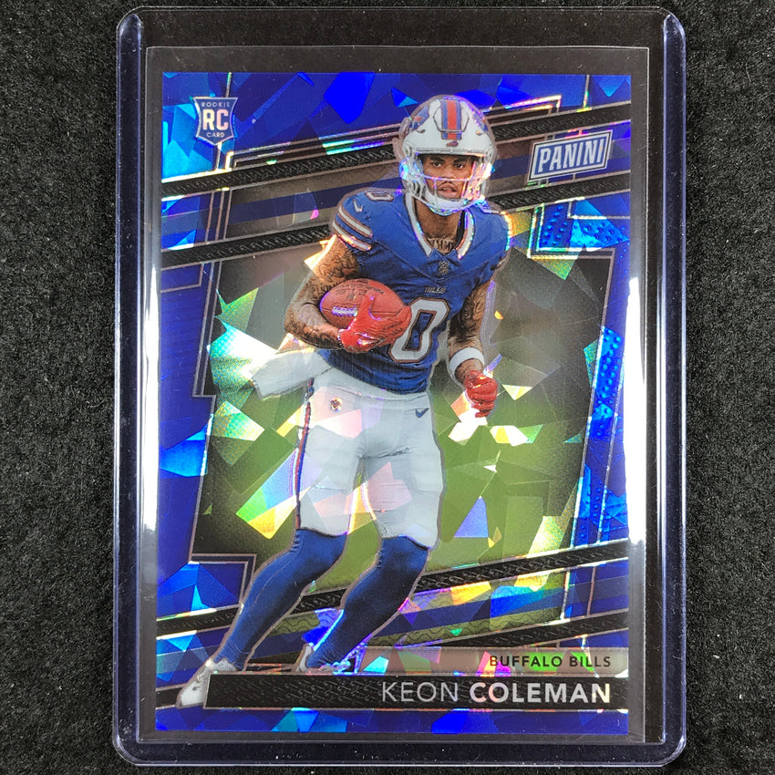 2024 Panini National VIP KEON COLEMAN Rookies Blue Sparkle 86/124 #RC17