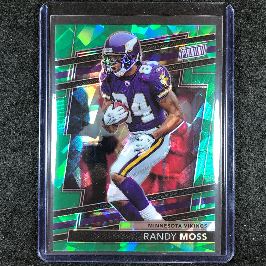 2024 Panini National VIP RANDY MOSS Base Green Sparkle 34/99 #9