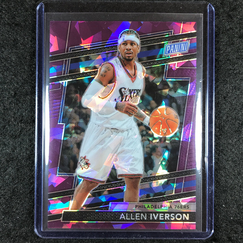 2024 Panini National VIP ALLEN IVERSON Base Purple Sparkle 44/49 #37