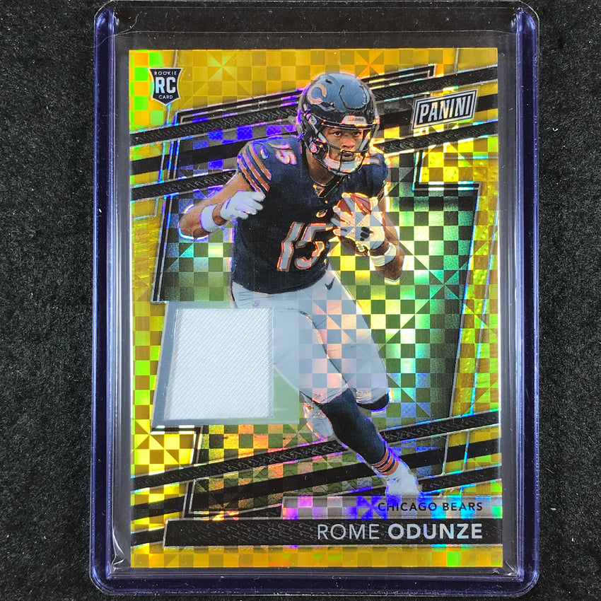 2024 Panini National VIP ROME ODUNZE Rookie Memorabilia Patch Relic Gold 5/10