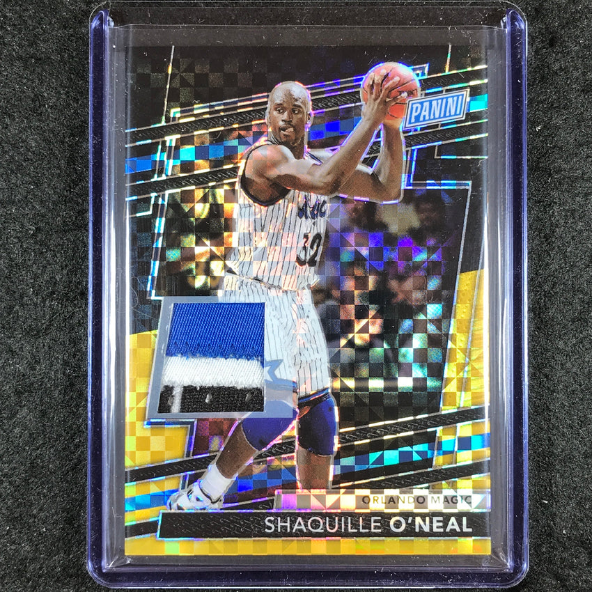 2024 Panini National VIP SHAQUILLE O'NEAL Memorabilia Patch Relic Black Gold 4/5