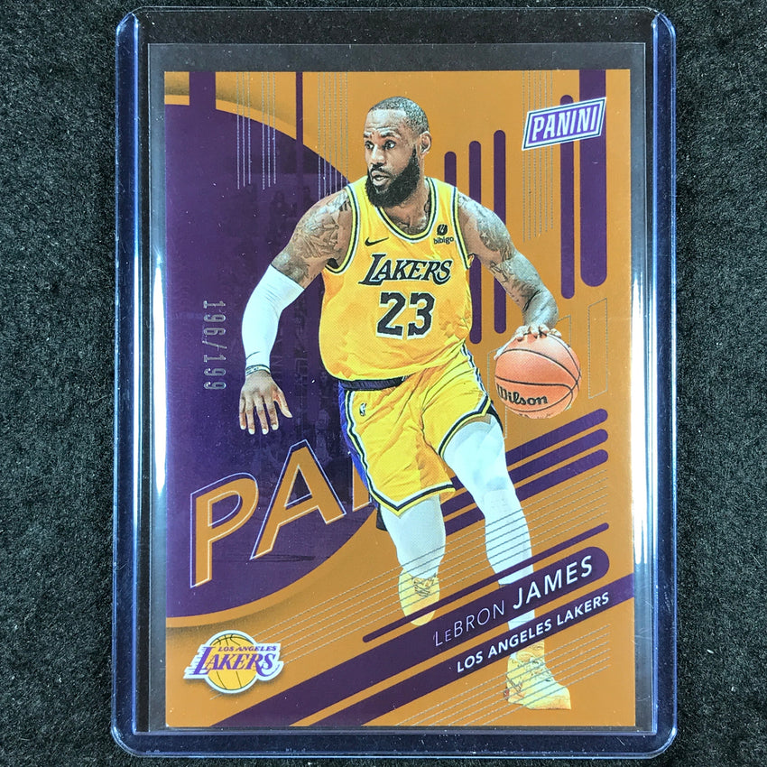 2024 Panini National Silver Pack LEBRON JAMES Base Orange 196/199