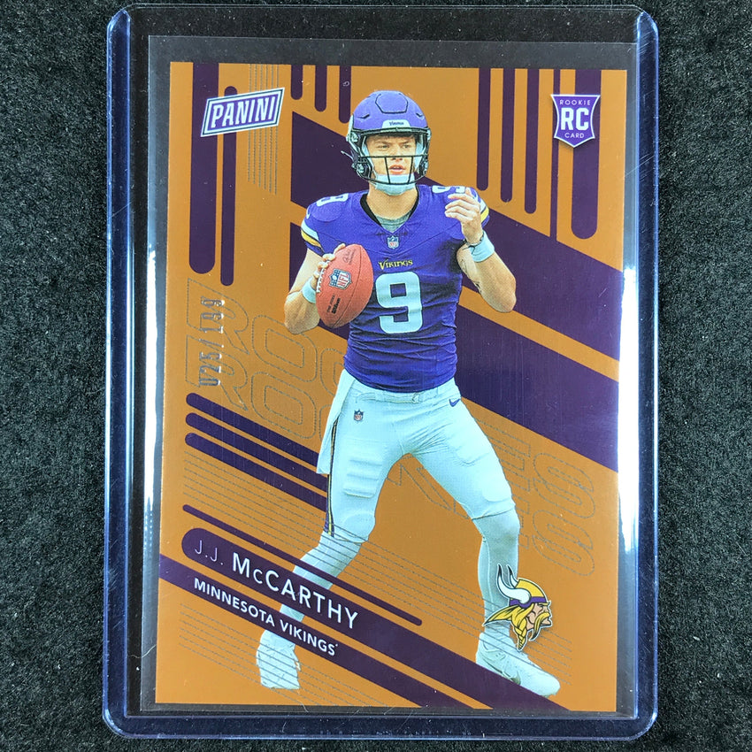 2024 Panini National Silver Pack J.J. MCCARTHY Rookies Orange 25/199
