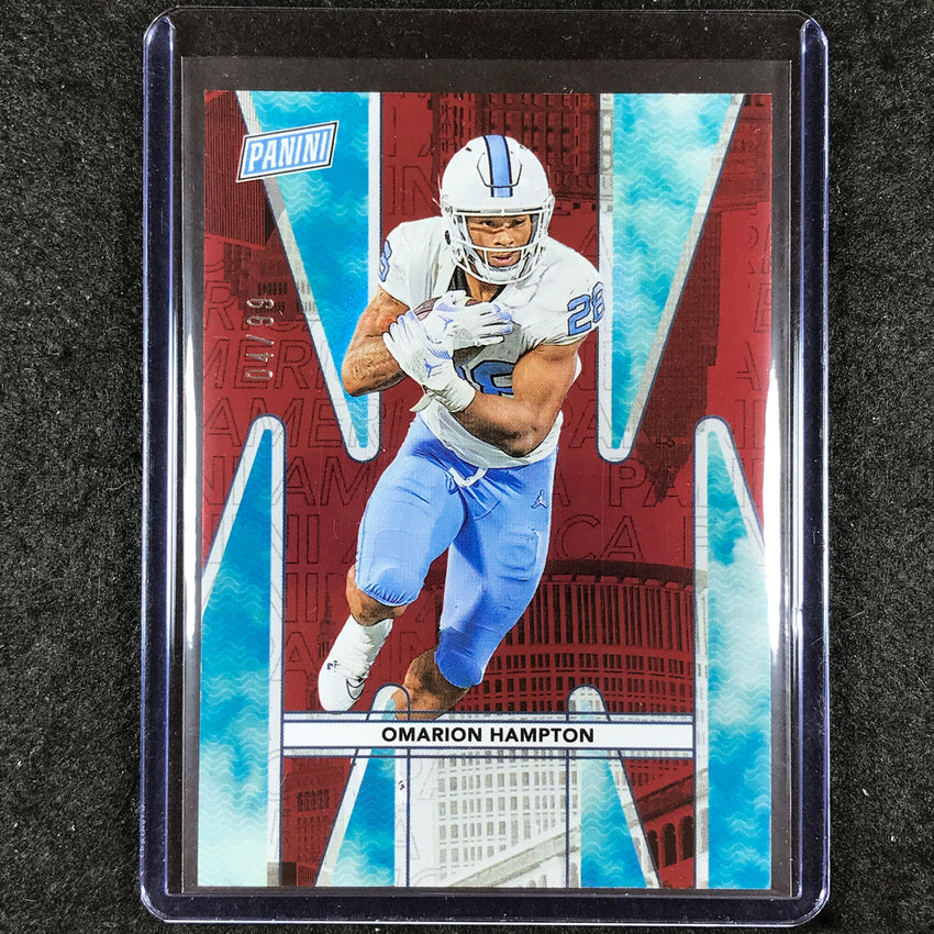 2024 Panini National Silver Pack OMARION HAMPTON Prospect Red 4/99