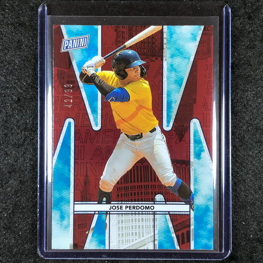 2024 Panini National Silver Pack JOSE PERDOMO Prospect Red 42/99