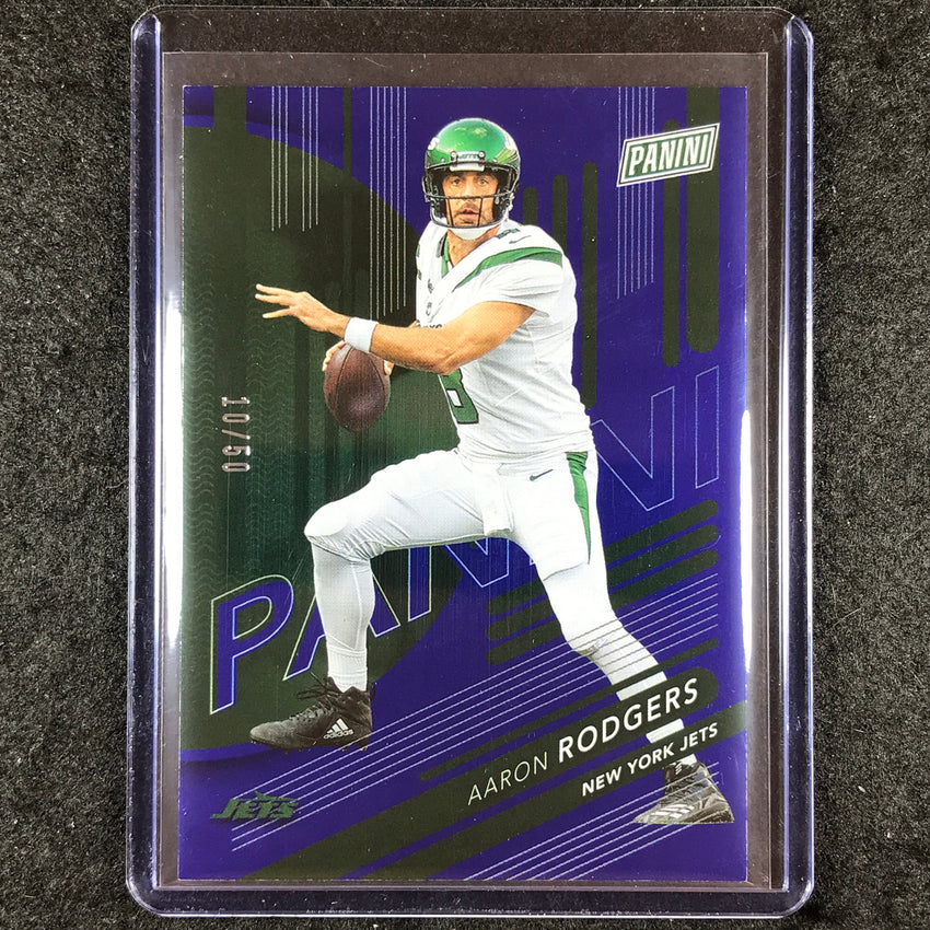 2024 Panini National Silver Pack AARON RODGERS Base Blue 10/50