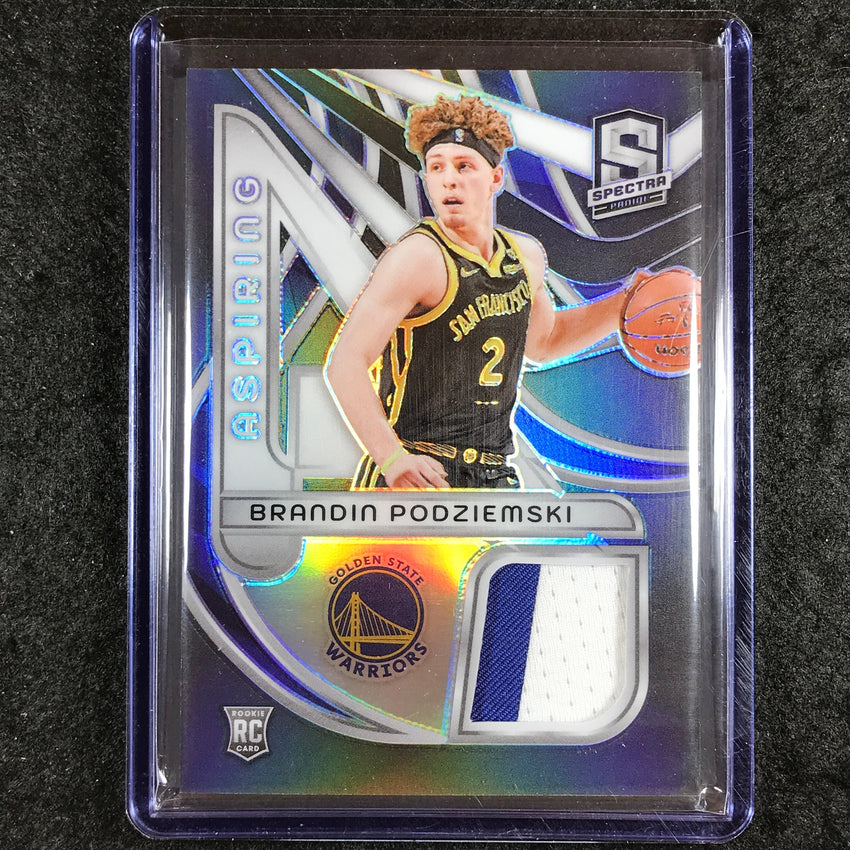 2023-24 Spectra BRANDIN PODZIEMSKI Aspiring Rookie Patch Relic Base 64/149