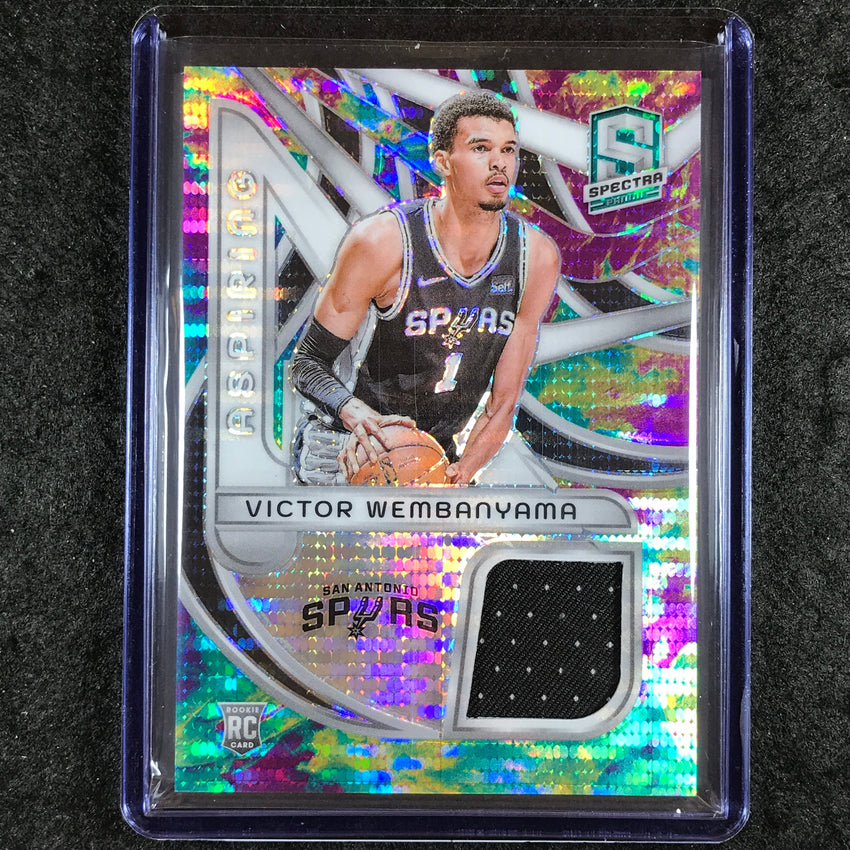 2023-24 Spectra VICTOR WEMBANYAMA Aspiring Rookie Patch Relic 