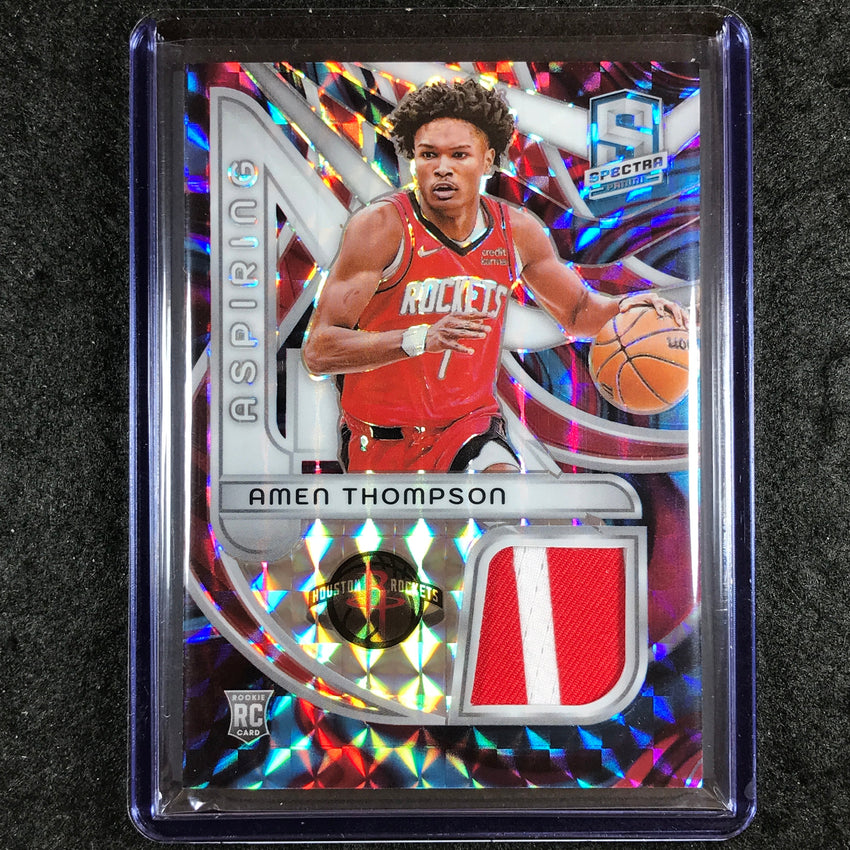 2023-24 Spectra AMEN THOMPSON Aspiring Rookie Patch Relic Interstellar 71/75
