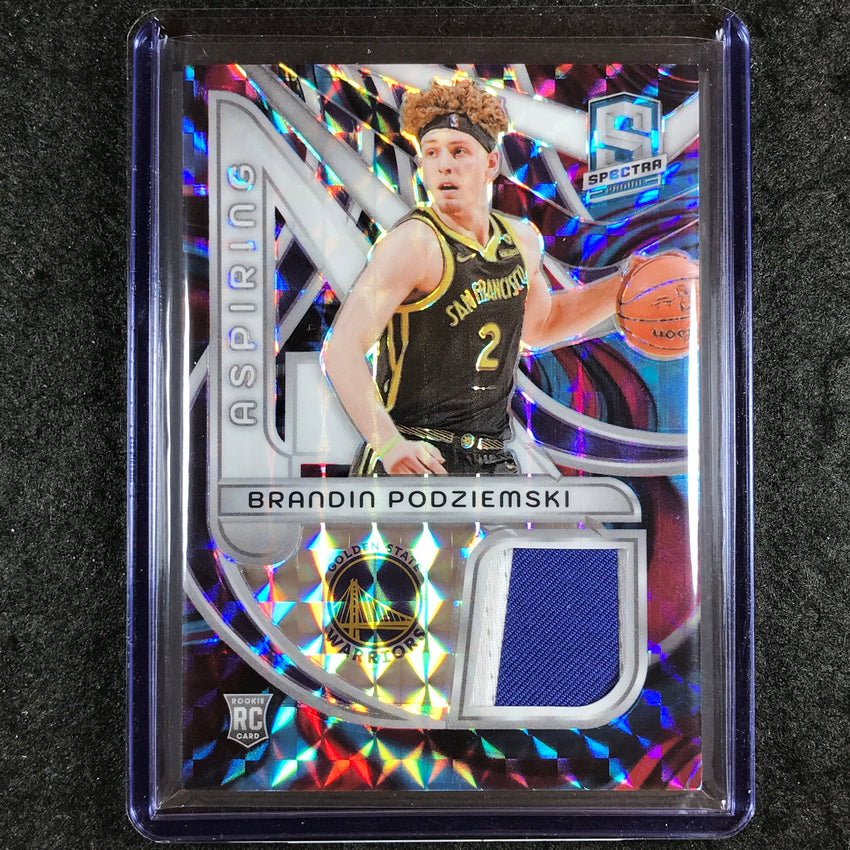 2023-24 Spectra BRANDIN PODZIEMSKI Aspiring Rookie Patch Interstellar 47/75