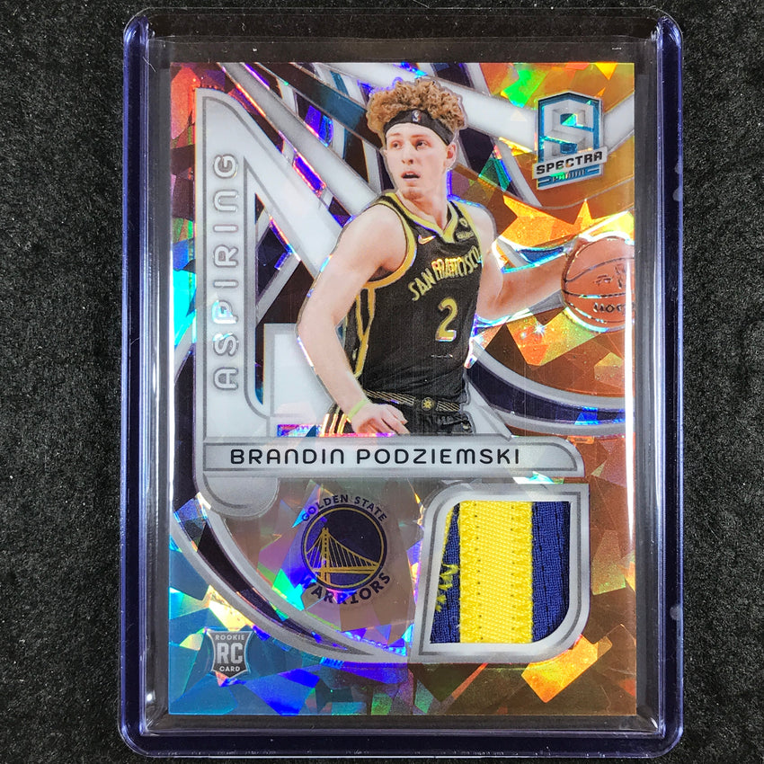 2023-24 Spectra BRANDIN PODZIEMSKI Aspiring Rookie Patch Relic Astral 5/49