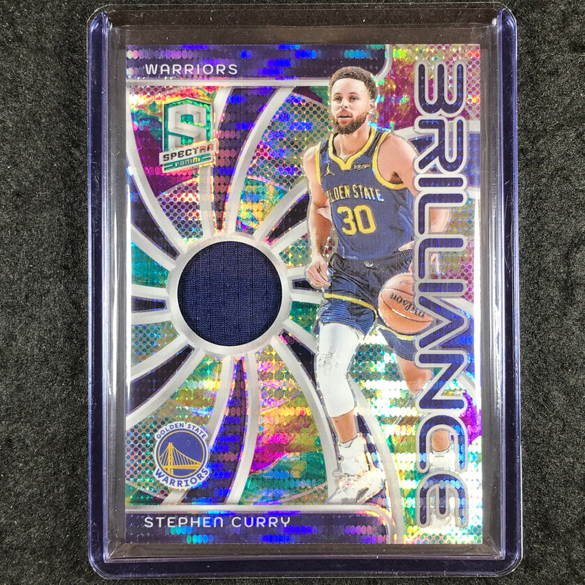 2023-24 Spectra STEPHEN CURRY Brilliance Jersey Relic Celestial 27/99