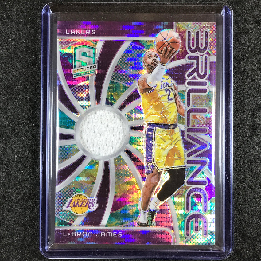 2023-24 Spectra LEBRON JAMES Brilliance Jersey Relic Celestial 34/99