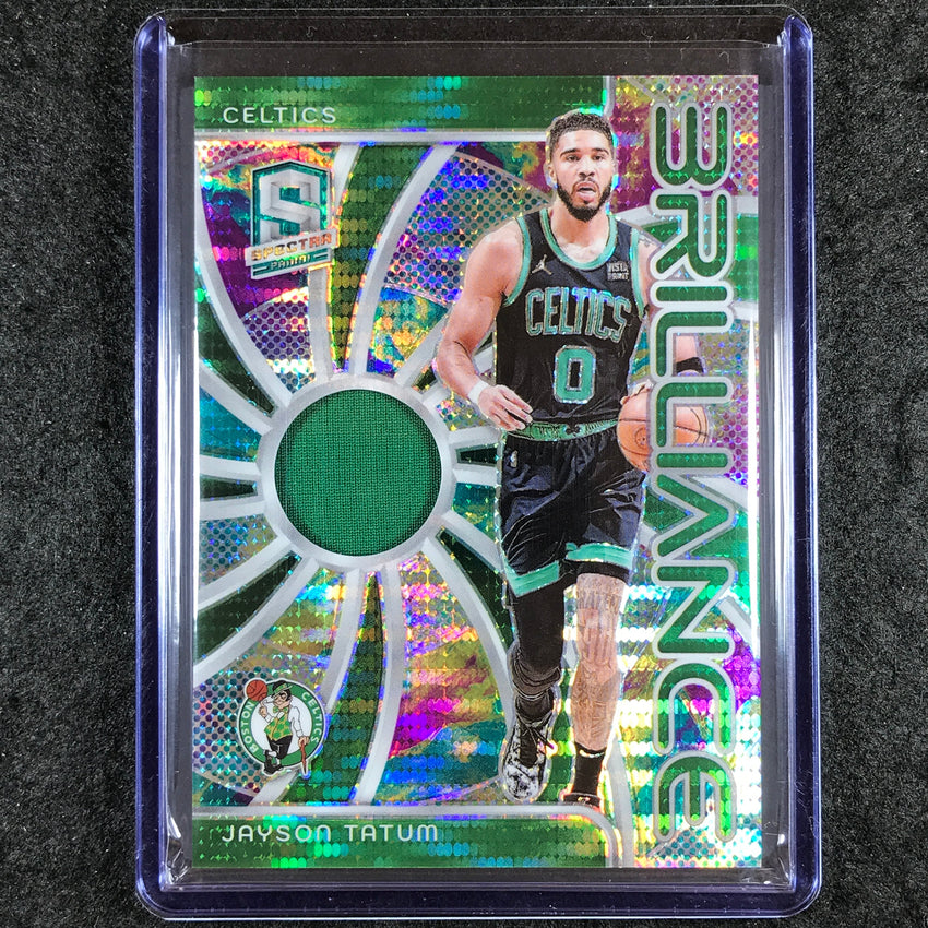 2023-24 Spectra JAYSON TATUM Brilliance Jersey Relic Celestial 14/99