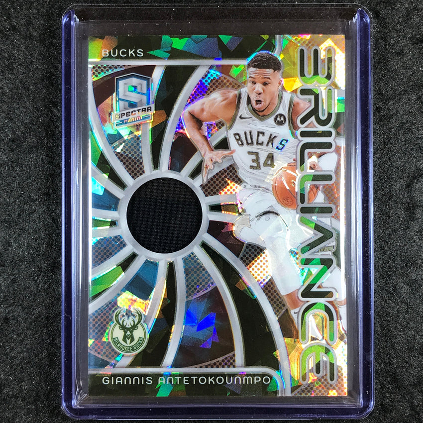 2023-24 Spectra GIANNIS ANTETOKOUNMPO Brilliance Jersey Relic Astral 7/49