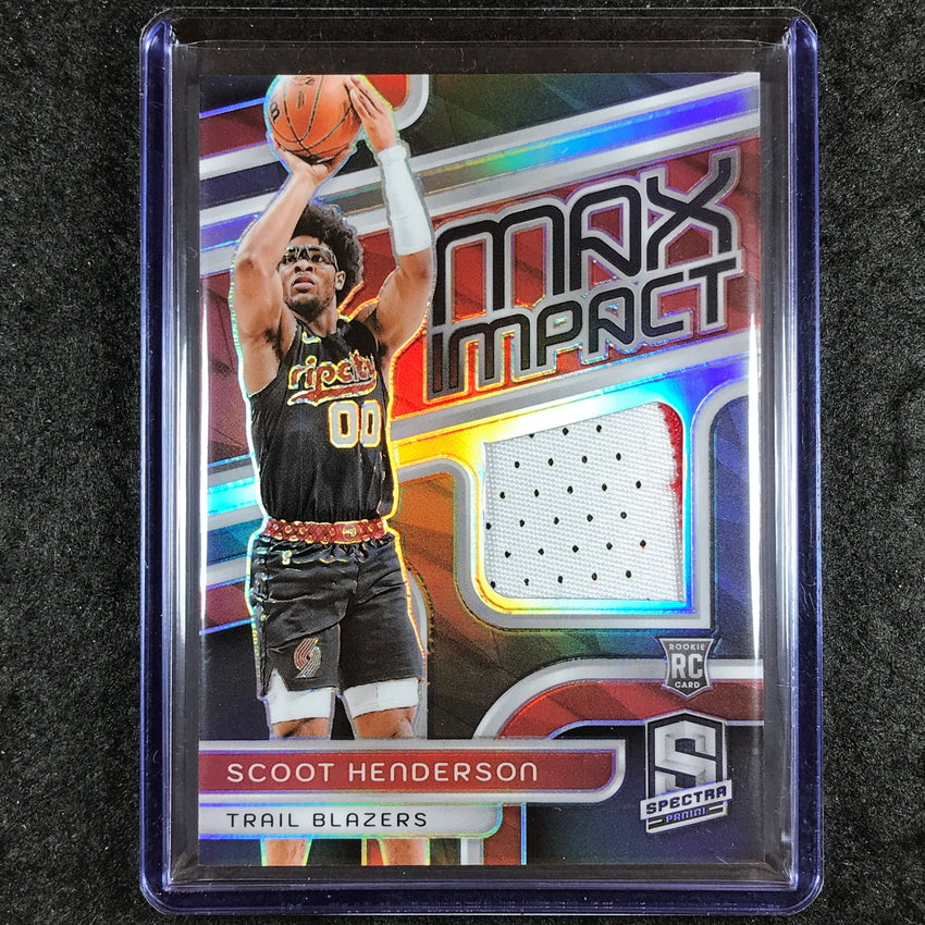 2023-24 Spectra SCOOT HENDERSON Max Impact Rookie Patch Relic Base 136/149