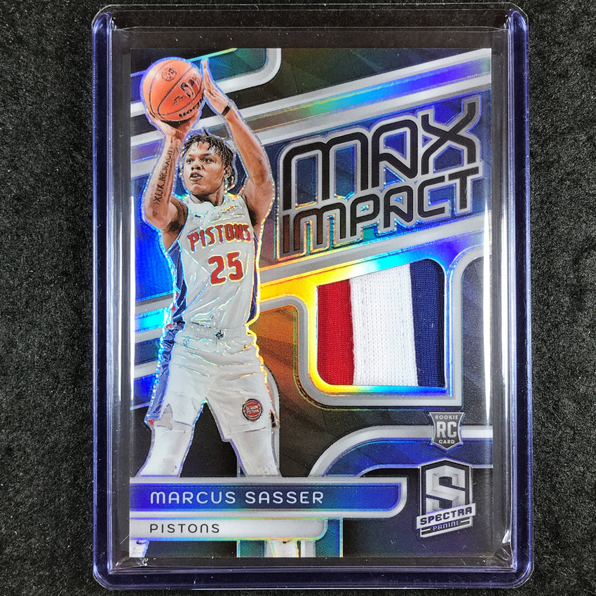 2023-24 Spectra MARCUS SASSER Max Impact Rookie Patch Relic Base 31/149