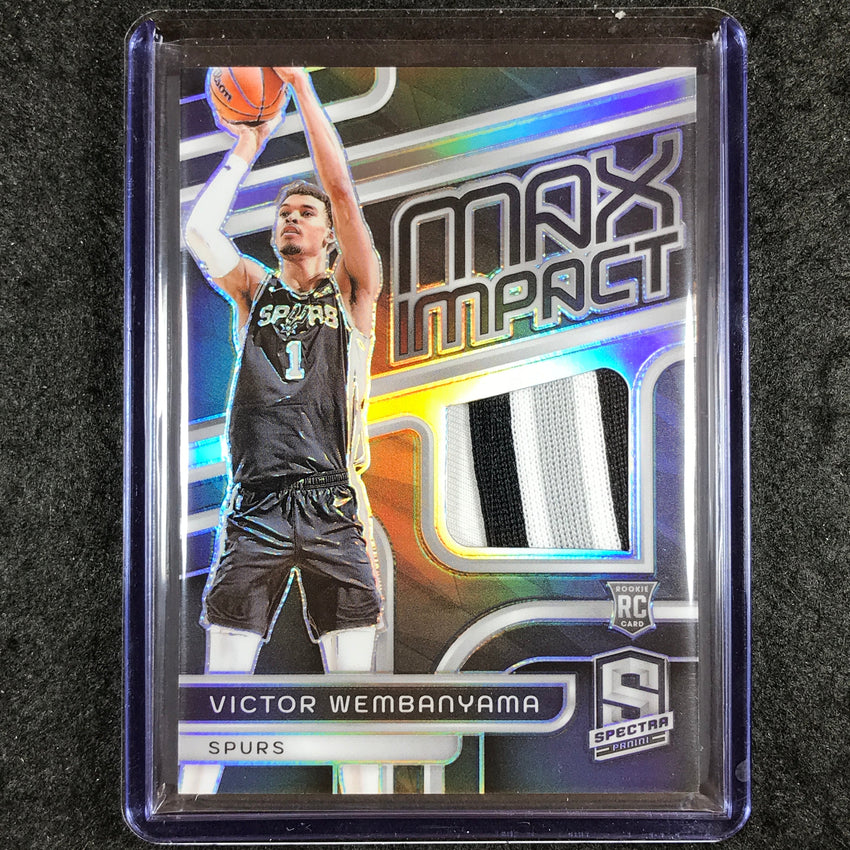 2023-24 Spectra VICTOR WEMBANYAMA Max Impact Rookie Patch Relic Base 38/149