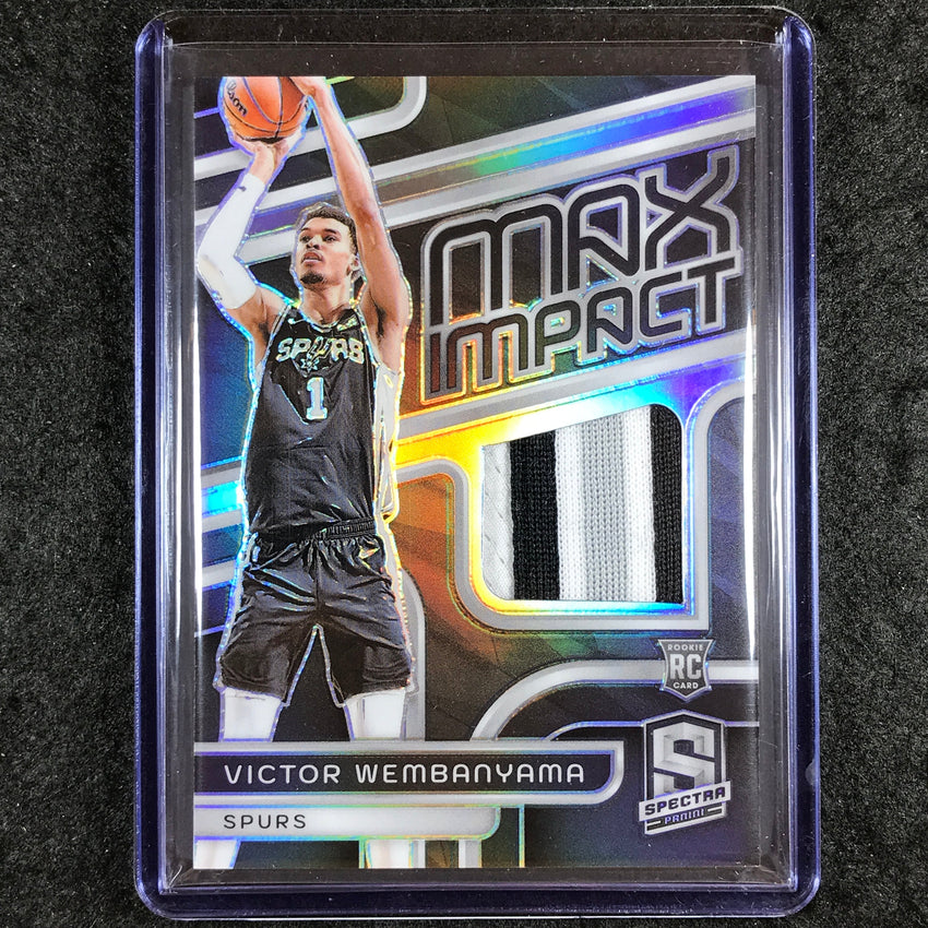 2023-24 Spectra VICTOR WEMBANYAMA Max Impact Rookie Patch Relic Base 131/149