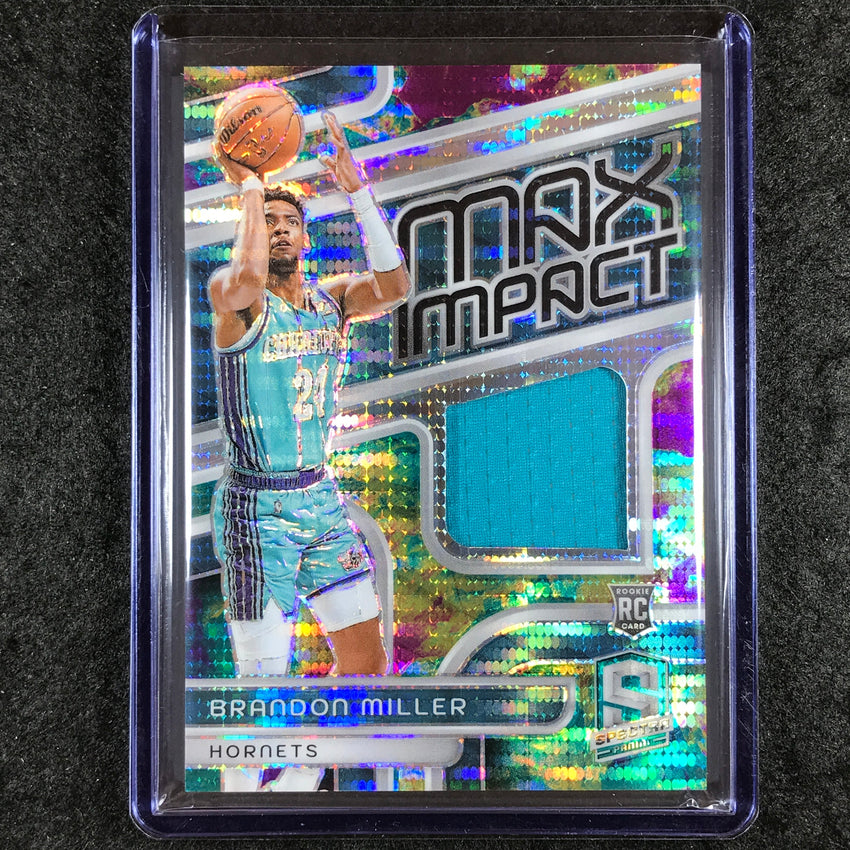 2023-24 Spectra BRANDON MILLER Max Impact Rookie Jersey Relic Celestial 9/99