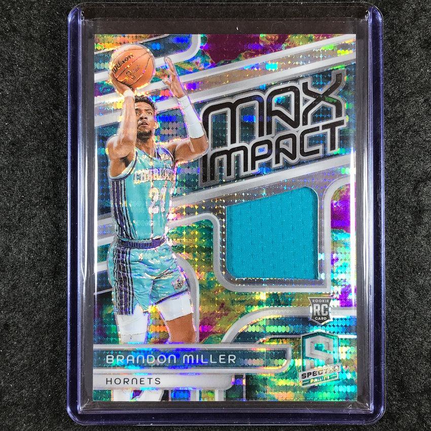 2023-24 Spectra BRANDON MILLER Max Impact Rookie Jersey Relic Celestial 45/99