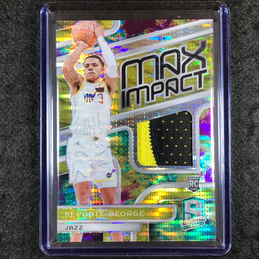 2023-24 Spectra KEYONTE GEORGE Max Impact Rookie Patch Relic Celestial 63/99